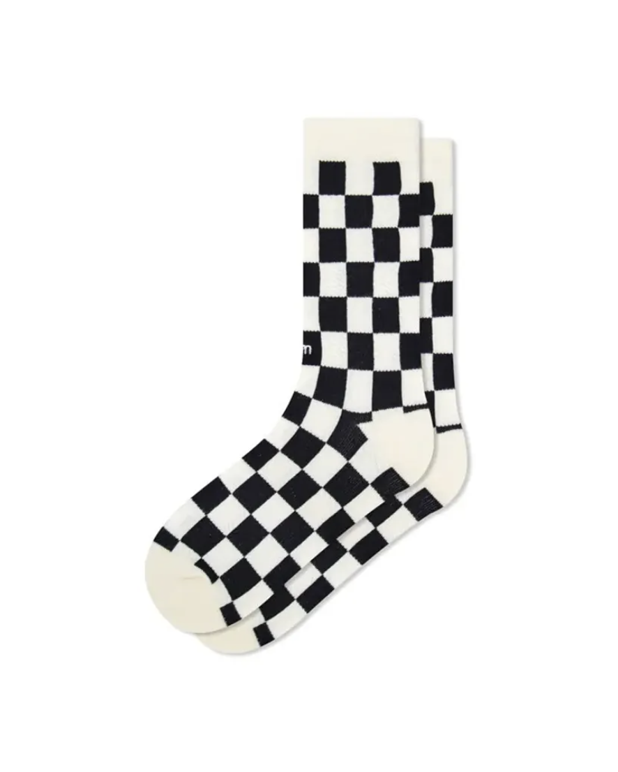 FAAM - Checkered Crew Socks 暮黑