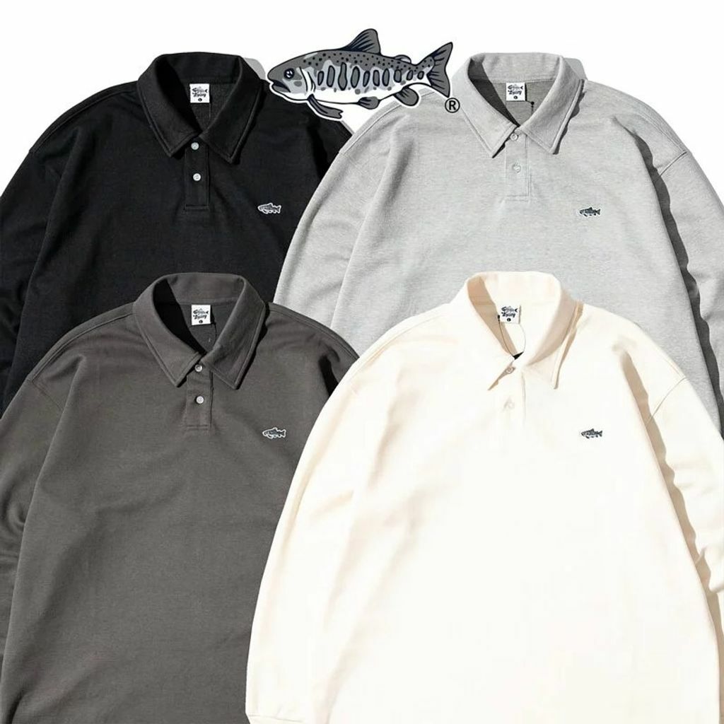 AGILITY Logo LS Polo 鮭魚長袖Polo衫[RBP-1]