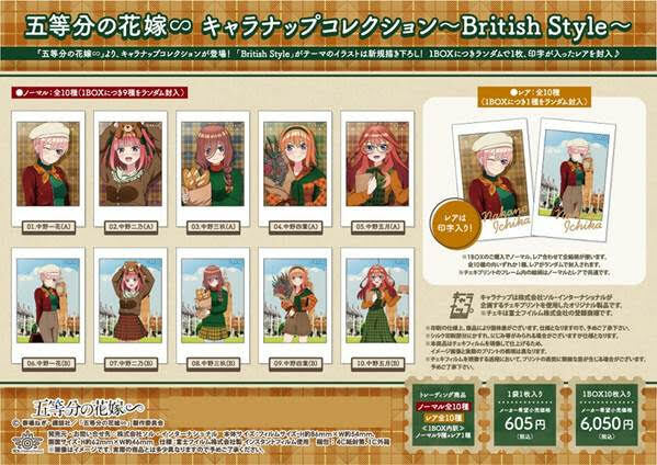 五等分の花嫁∽ キャラナップコレクション-British Style- 