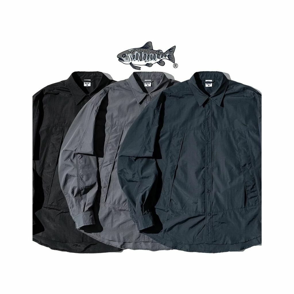 JKS - 山系斜口袋 寬鬆 尼龍襯衫 [MS5]