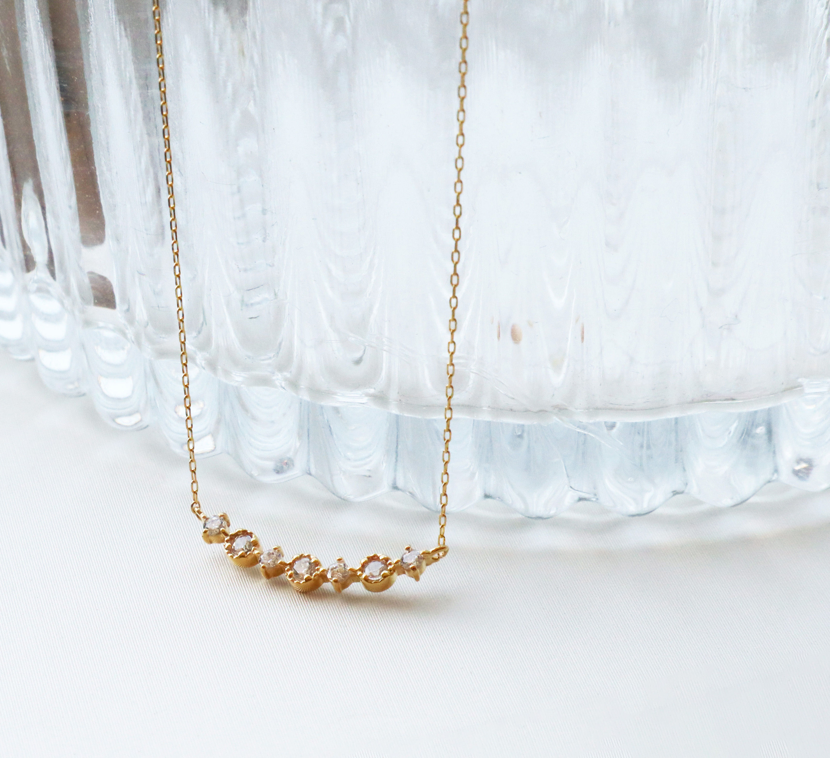 10K/迷人微笑-古典微笑項鍊