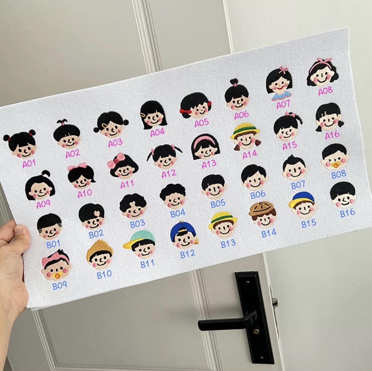 客製化卡通刺繡姓名牌