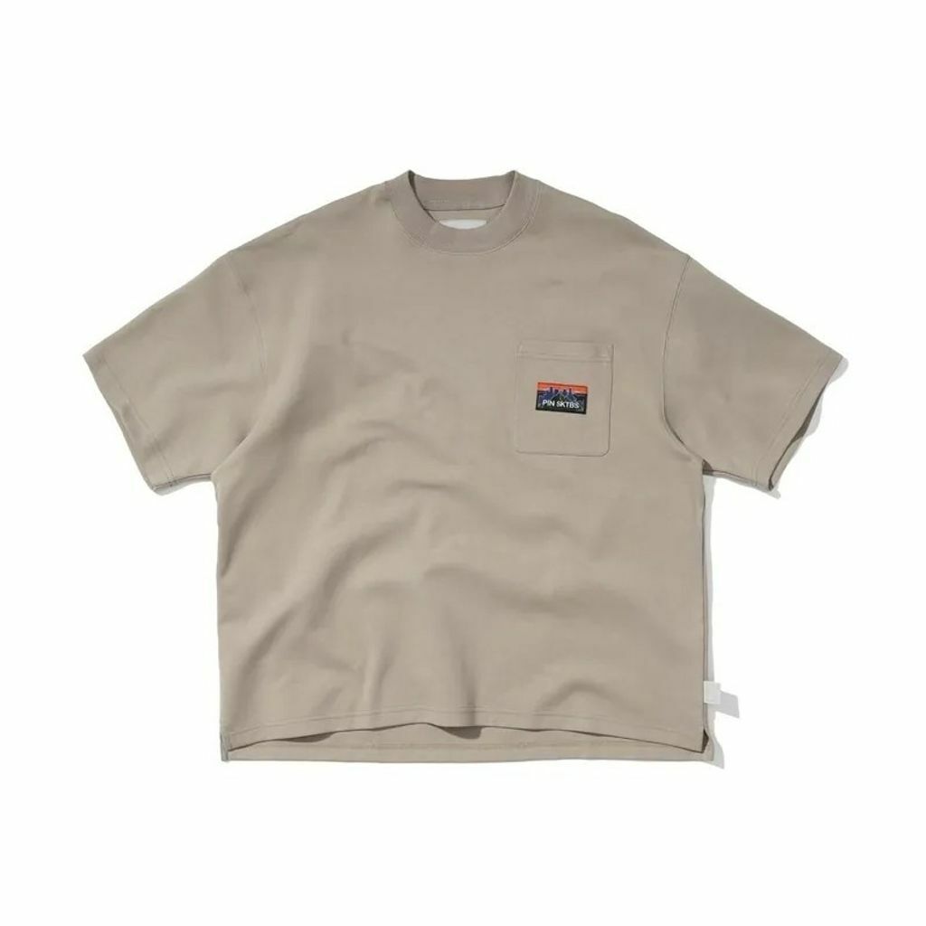 PIN SKTBS 23SS日系復古空氣層標語寬鬆重磅Tee 三色