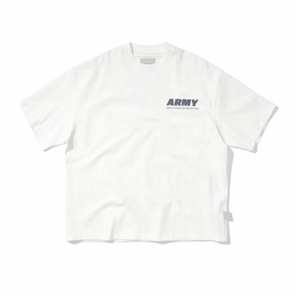 PIN SKTBS 23SS Army 標語Tee圓領字母上衣寬鬆純棉短袖 兩色