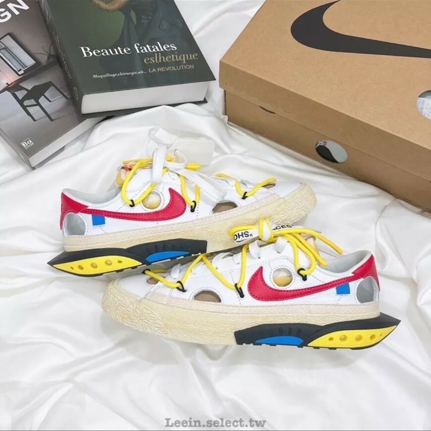 Nike Blazer Low 77 x Off White 白紅 解構聯名 男女款 DH7863-100