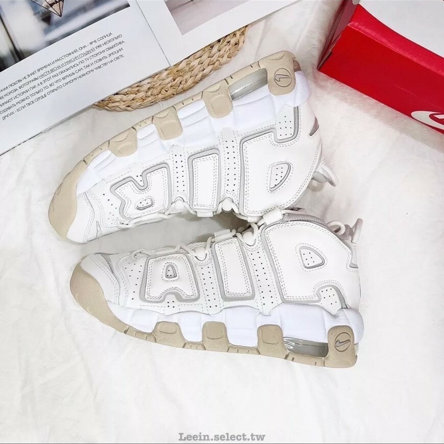 Nike Air More Uptempo 米白 大AIR 復古 籃球鞋 經典奶油白