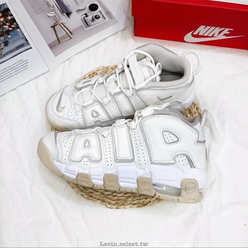 Nike Air More Uptempo 米白 大AIR 復古 籃球鞋 經典奶油白