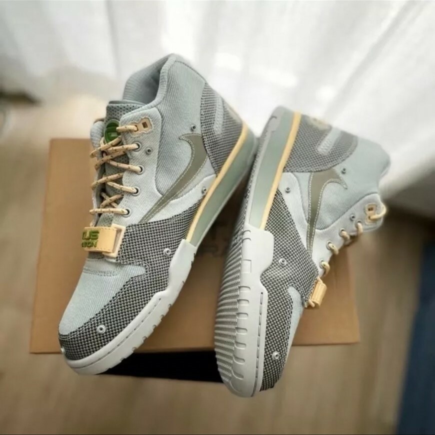 Nike x Travis Scott Air Trainer 1 聯名 倒鉤 灰藍 DR7515-001