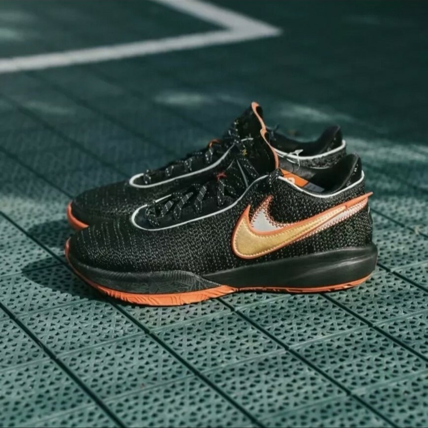 Nike LeBron XX 20 EP Bred 黑紅 金 低筒 編織 實戰籃球鞋 DJ5422-001