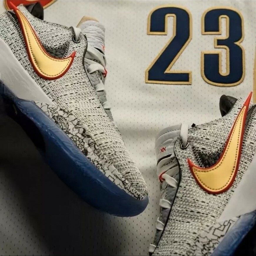 Nike LeBron 20 XX EP 白灰紅 編織 白金 LBJ 實戰籃球鞋 男鞋 DJ5422-100