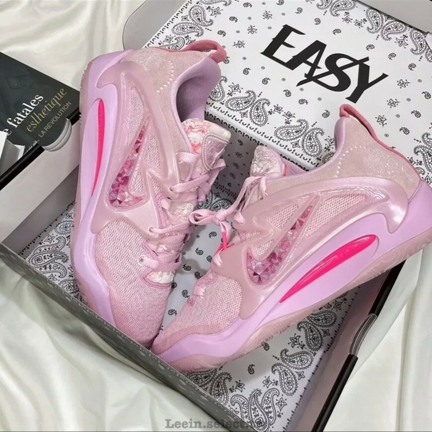 Nike KD 15 EP Aunt Pearl 粉紅 低筒籃球鞋 杜蘭特 乳癌配色 DQ3852-600