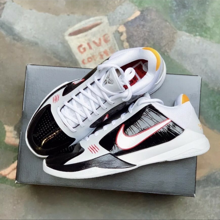 Nike Kobe 5 Retro Bruce Lee 黑白 李小龍 籃球鞋 防滑 CD4991-101