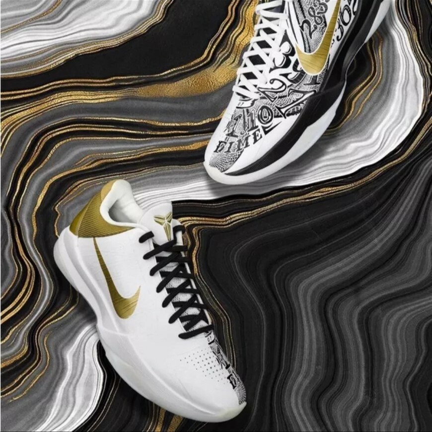 Nike Kobe 5 Big Stage 黑白金 鴛鴦 實戰籃球鞋 陰陽 休閒鞋 CT8014-100