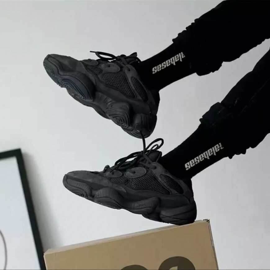 Adidas YEEZY 500 UTILITY BLACK 2022版 暗黑麂皮 黑武士 F36640