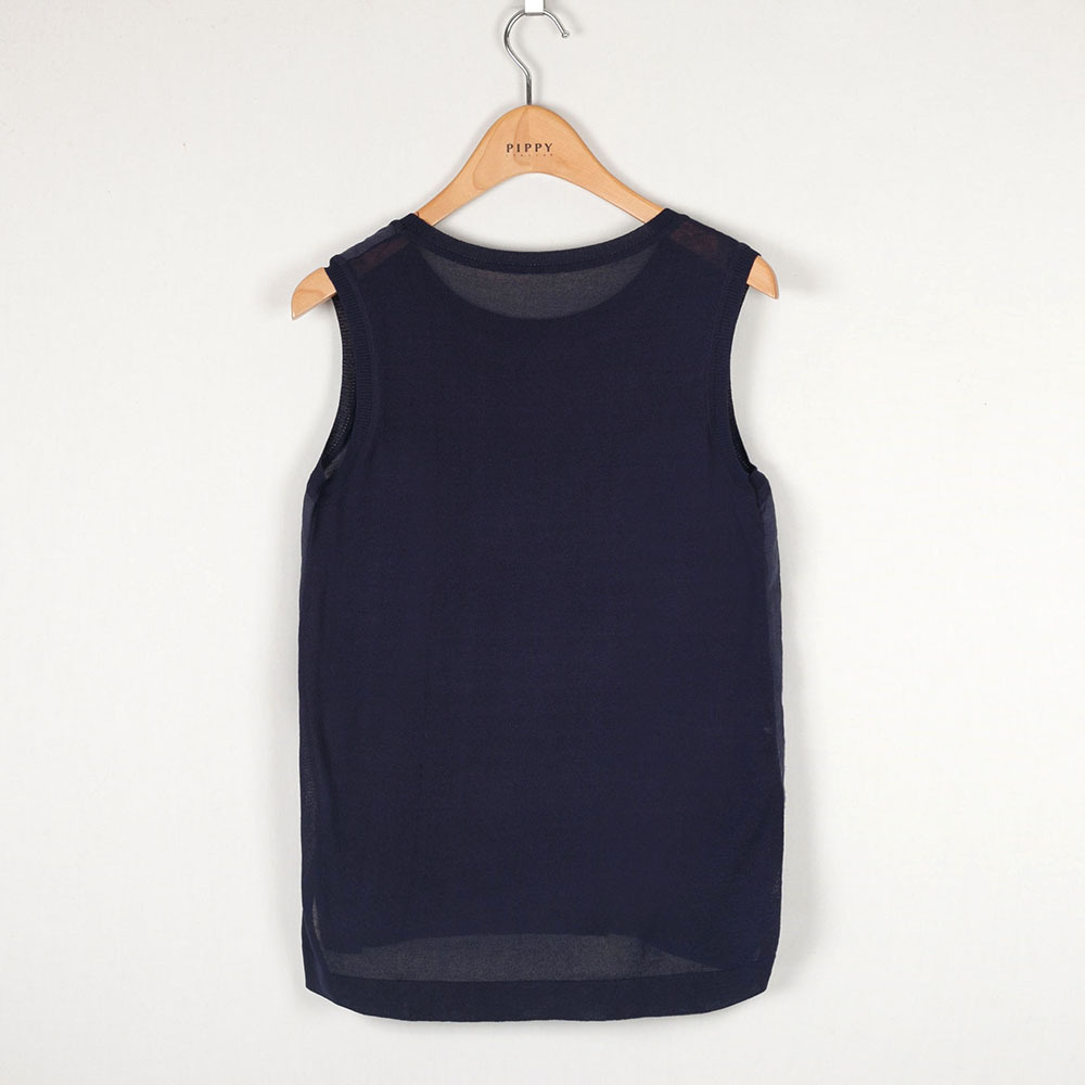 PIPPY亞麻線衫背心 丈青