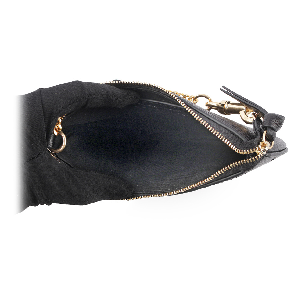 【SEE BY CHLOE】HANA 山羊皮勾釦手提包(黑色) CHS23APB23305001