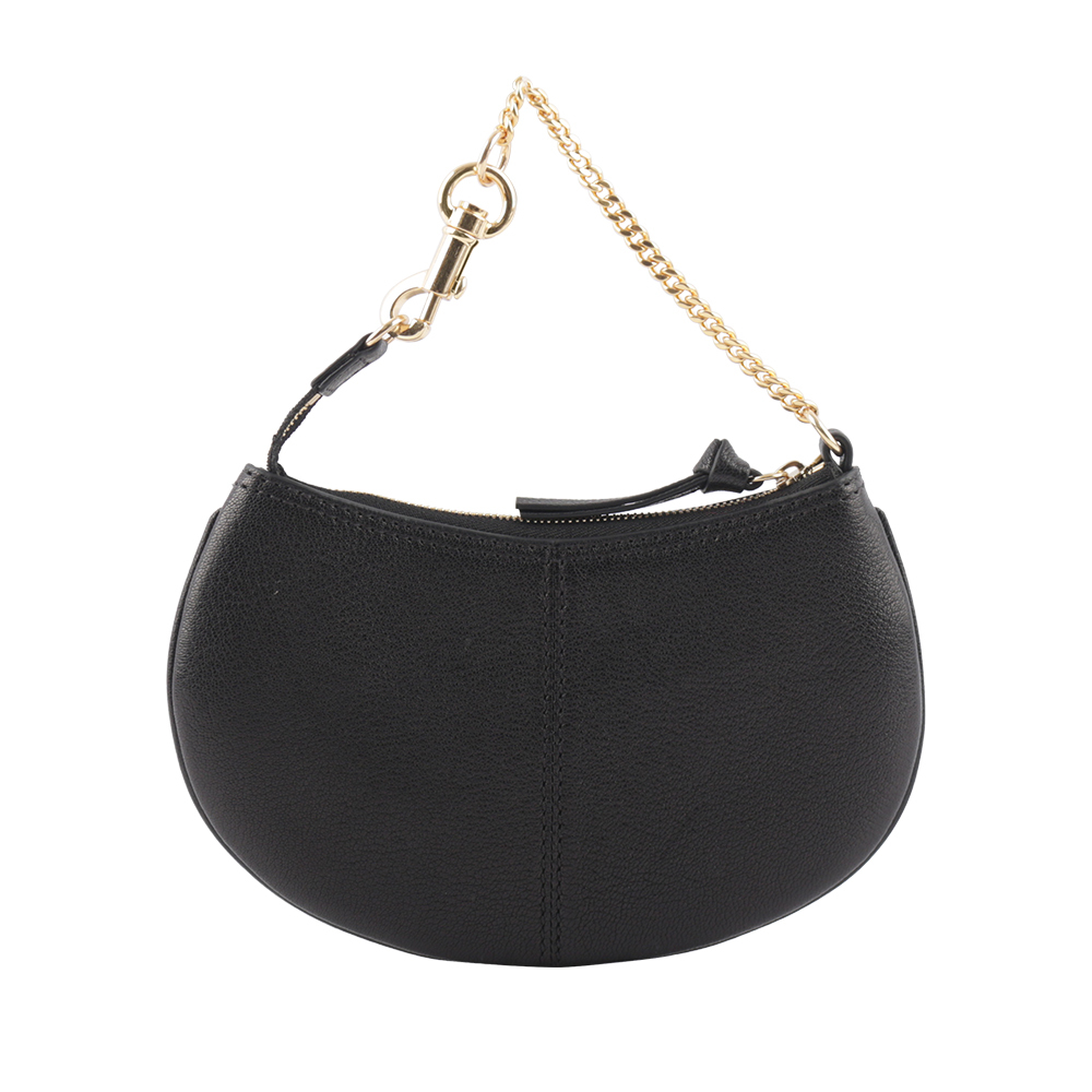 【SEE BY CHLOE】HANA 山羊皮勾釦手提包(黑色) CHS23APB23305001