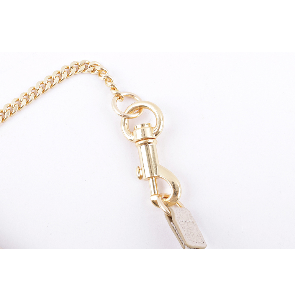 【SEE BY CHLOE】HANA 山羊皮勾釦手提包(米色) CHS23APB2330524H