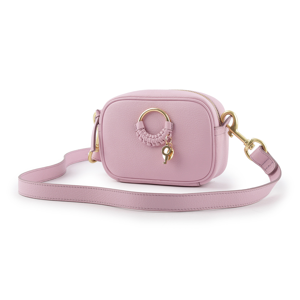 【SEE BY CHLOE】HANA 山羊皮斜背相機包(紫霧薰衣草) CHS23ASC18305599