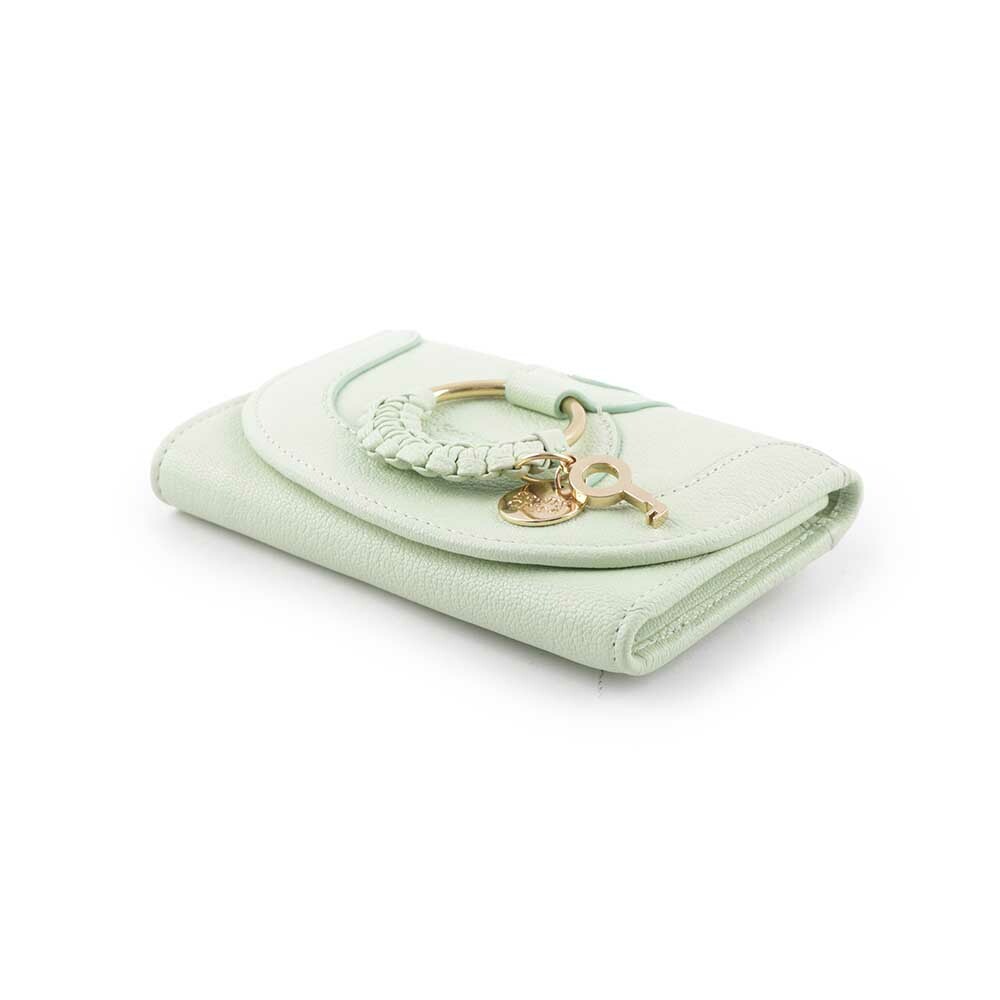 【SEE BY CHLOE】HANA系列山羊皮翻蓋中夾(松綠色) CHS17WP783305362