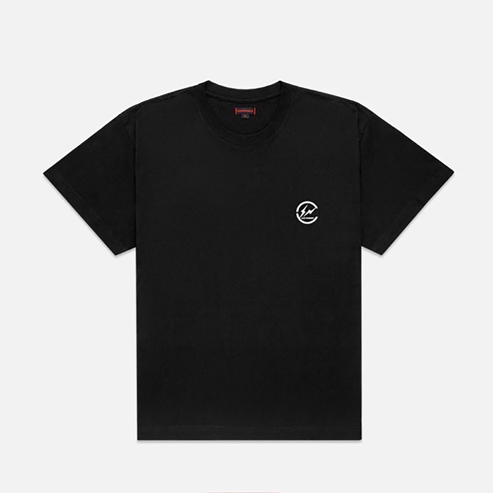 -(B019)-CLOT X FRAGMENT DESIGN COLLABORATIVE LOGO TEE 短T 黑/白