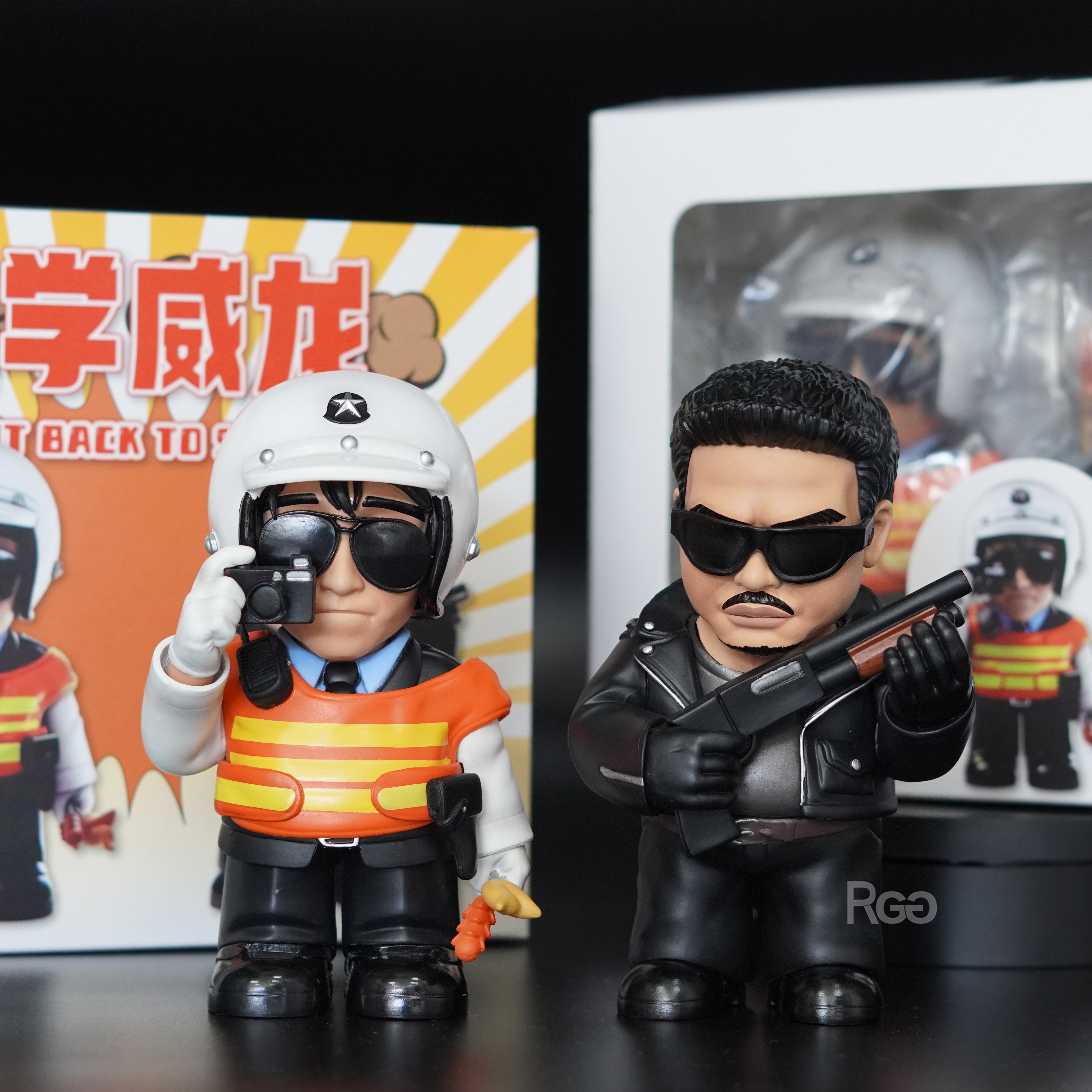 逃學威龍 周星星 達叔 電影公仔