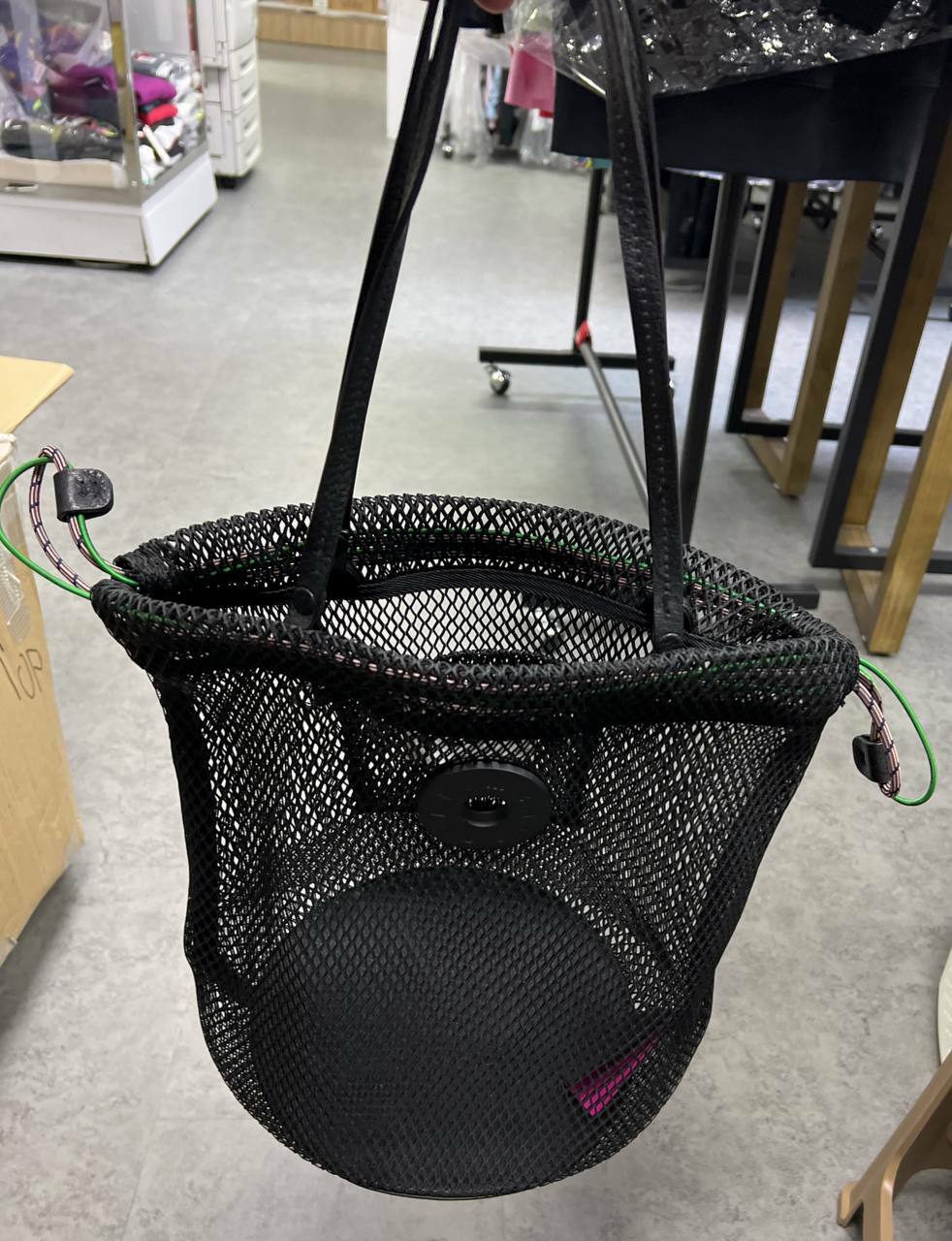 [S] BIMBAY MESH BUCKET BAG,BLACK, 8445394137482 (SBY86)