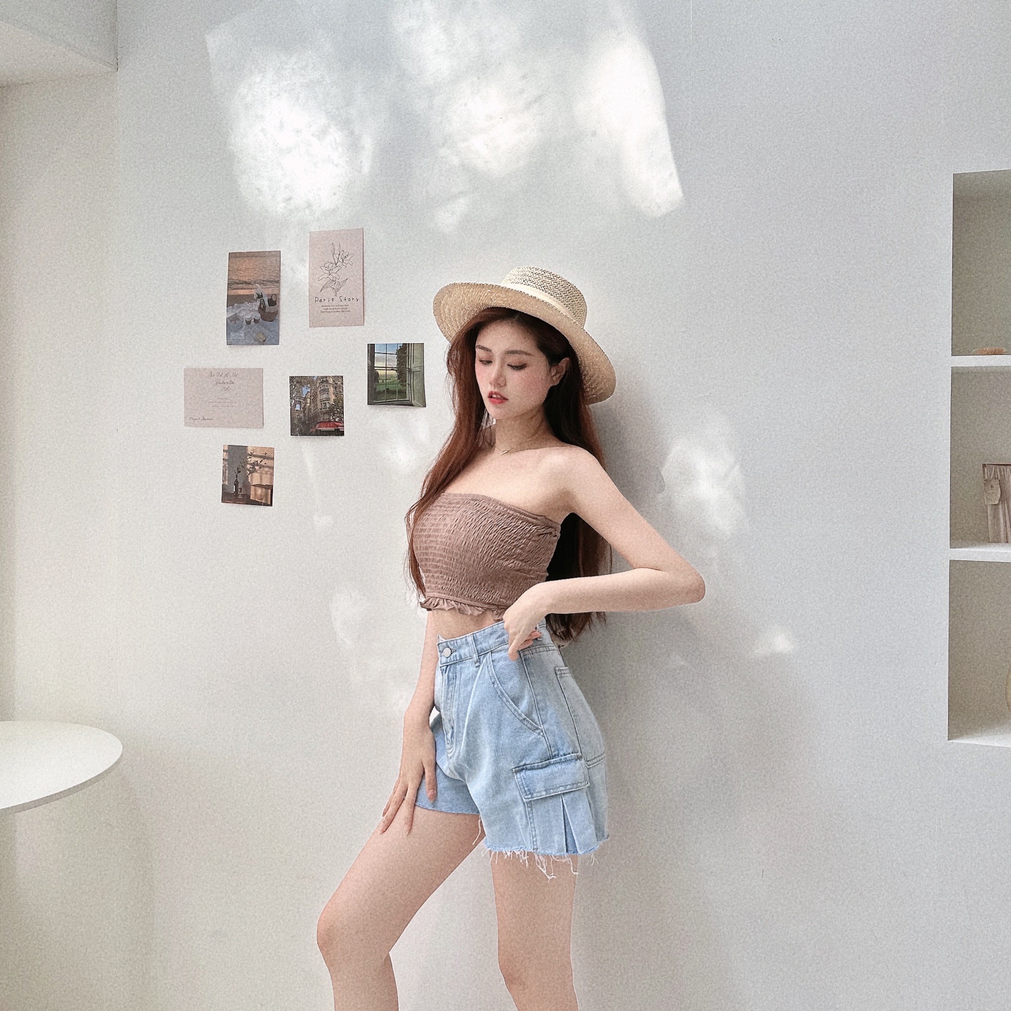 皺皺木耳邊平口BRATOP／三色