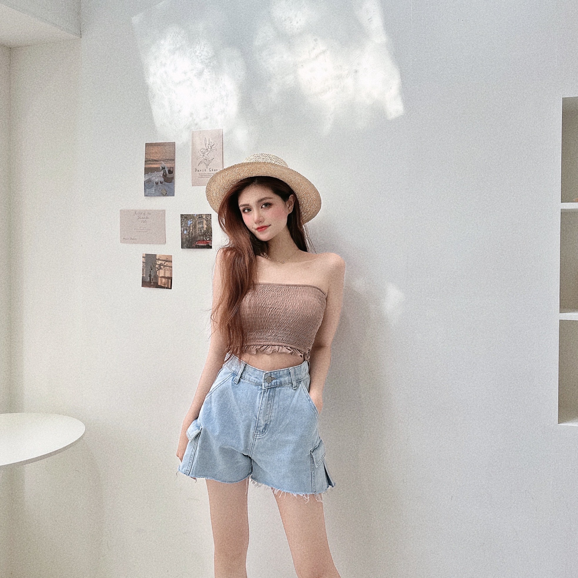 皺皺木耳邊平口BRATOP／三色