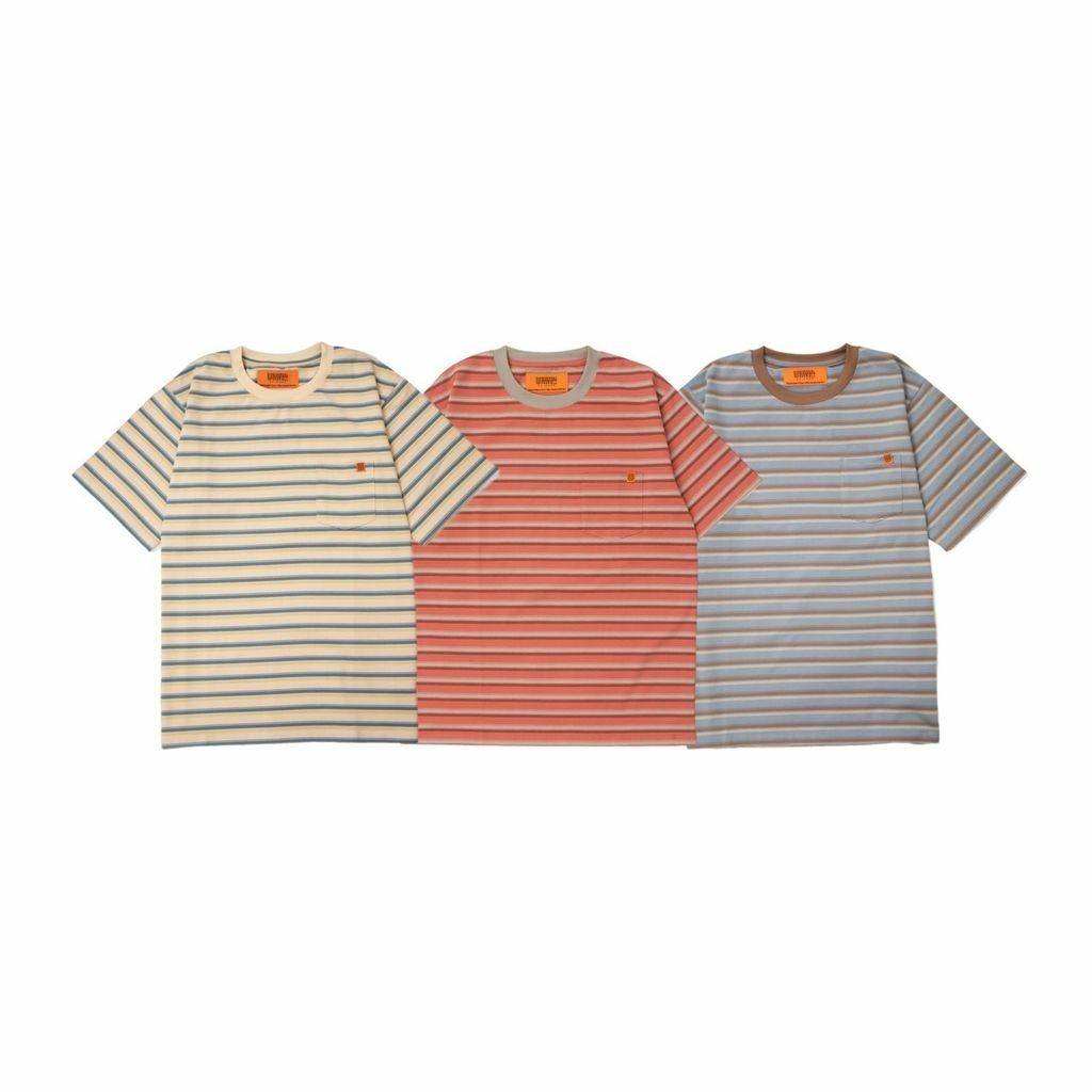 UNIVERSAL OVERALL RETRO BORDER TEE 三色