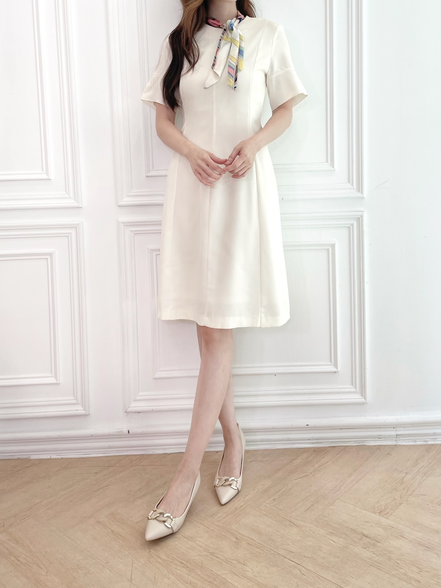 彩色領巾白洋(S)