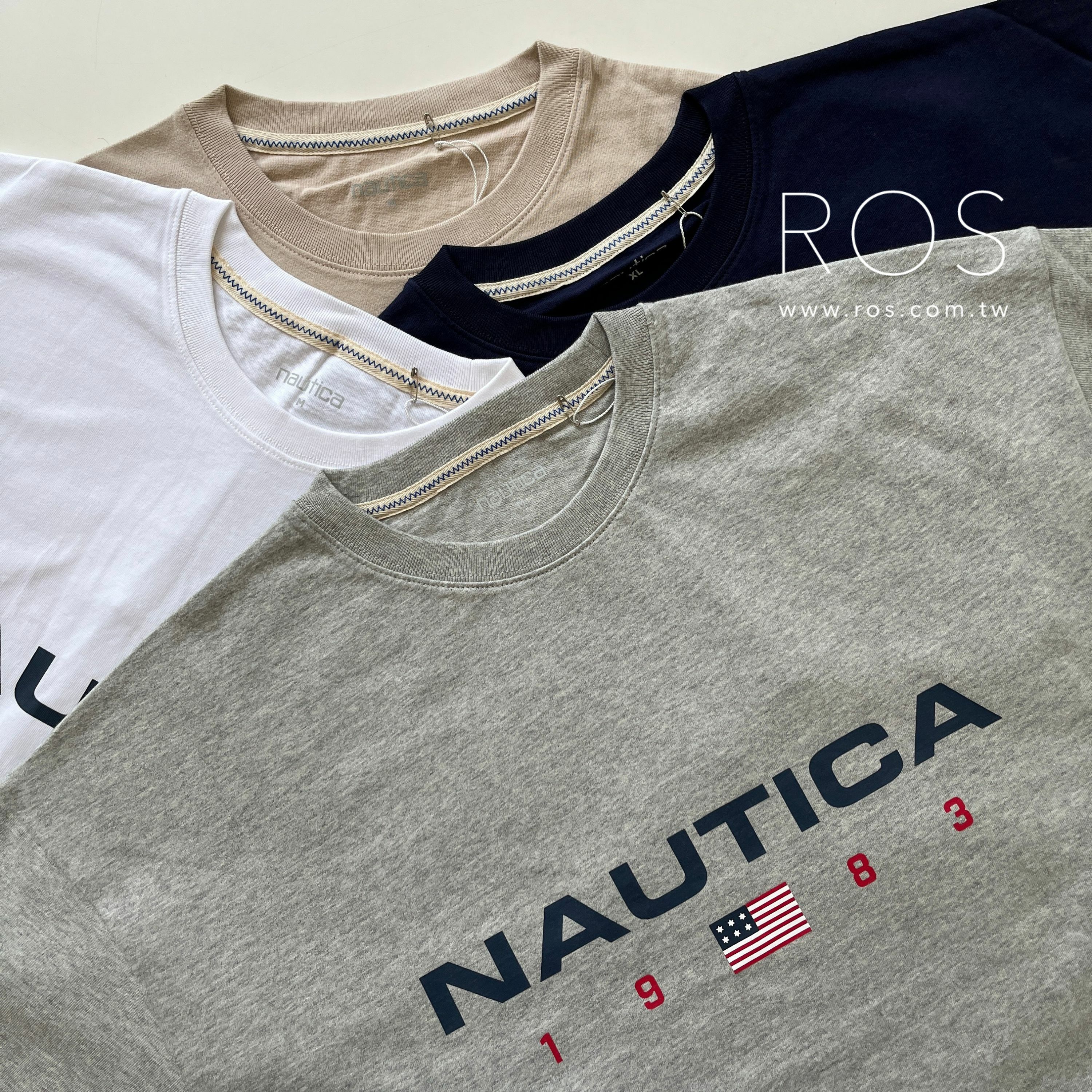 Nautica 1983小國旗 Logo短T (4colors)