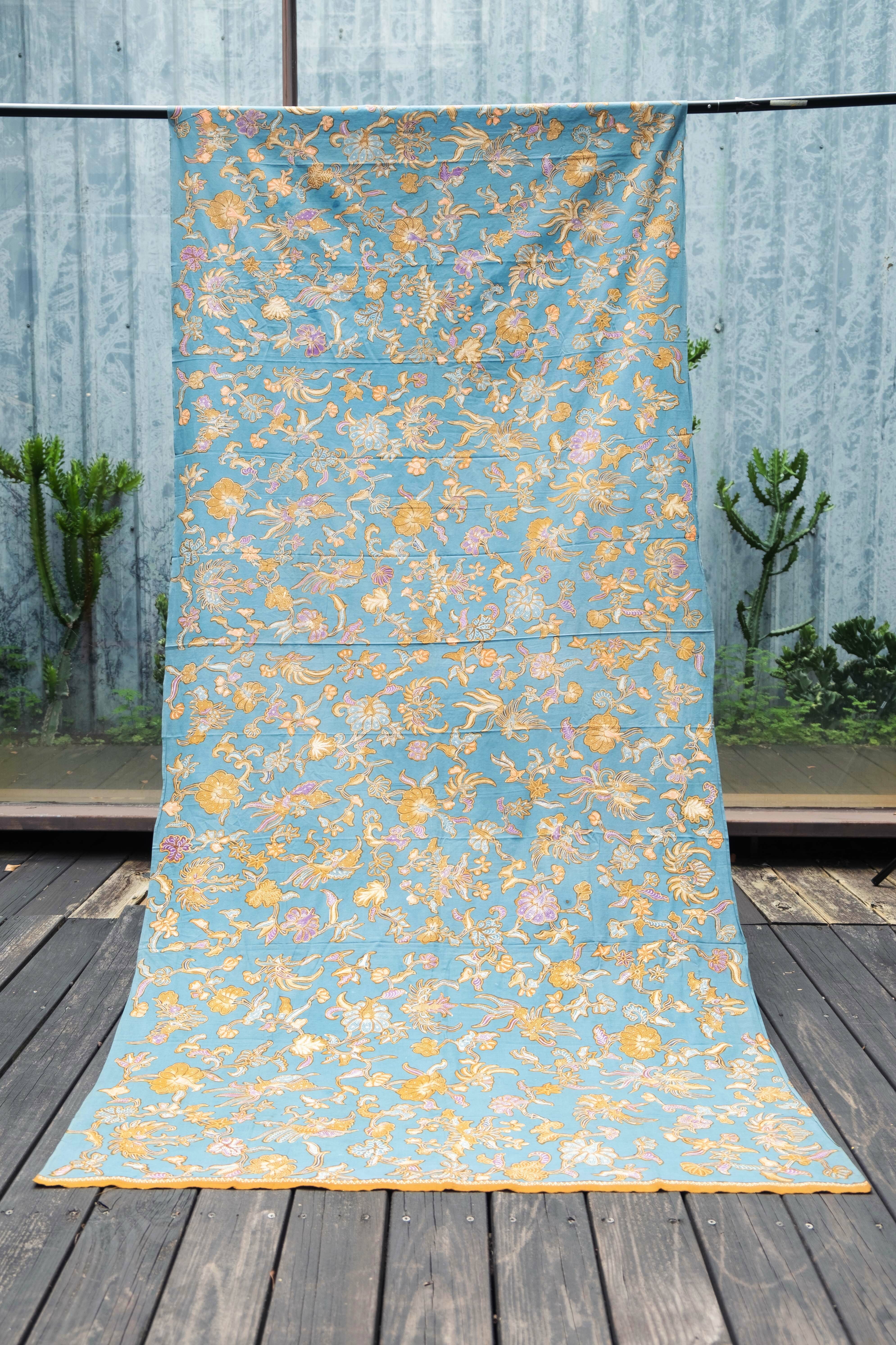 蠟染 Batik｜布－蝶花 1960s｜印尼