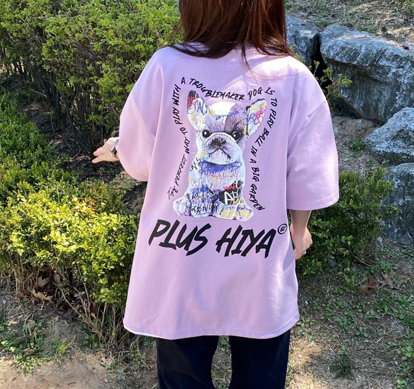 狗仔圖案短袖Tee T4616