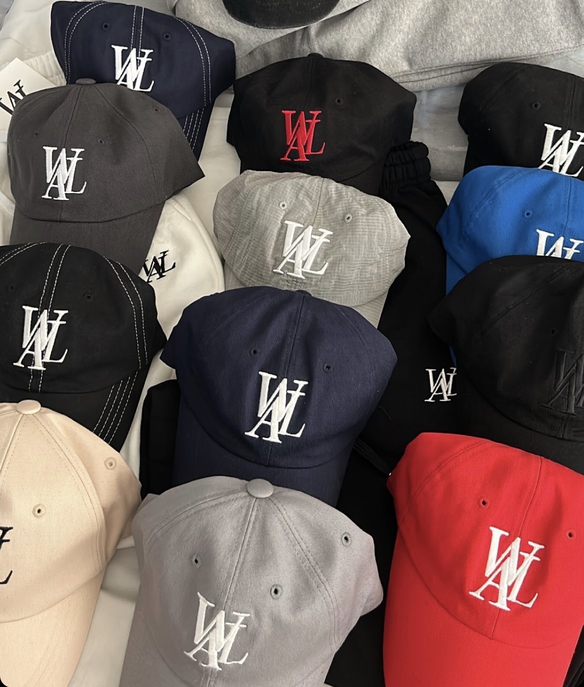 現貨 韓國品牌 Wooalong WAL 刺繡 大標 帆布 車線 老帽