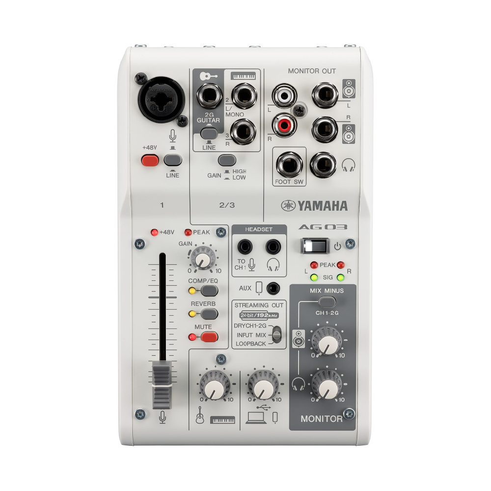 Yamaha Yamaha / AG03 mk2 LSPK 3軌混音機 / USB宅錄套組(iOS可用)(2色) 第 3 張圖片｜三峽錄音 / 音響