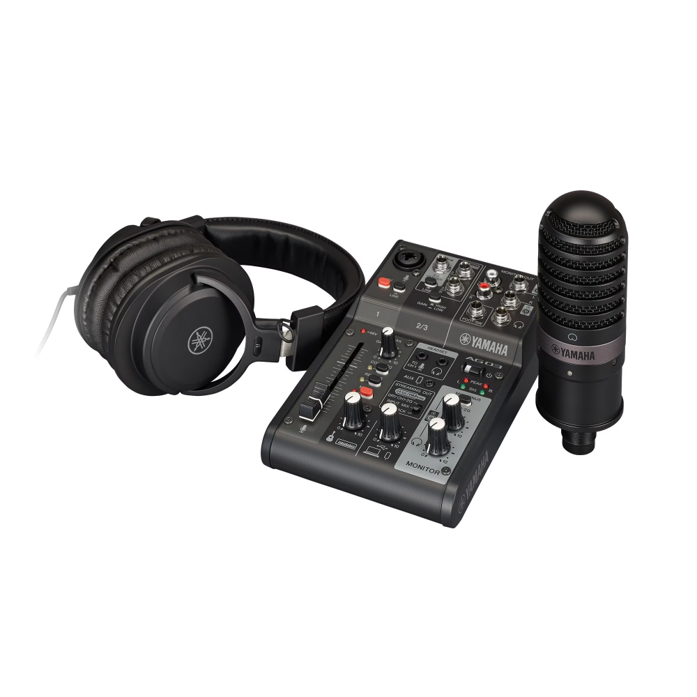 Yamaha / AG03 mk2 LSPK 3軌混音機/ USB宅錄套組(iOS可用)(2色)