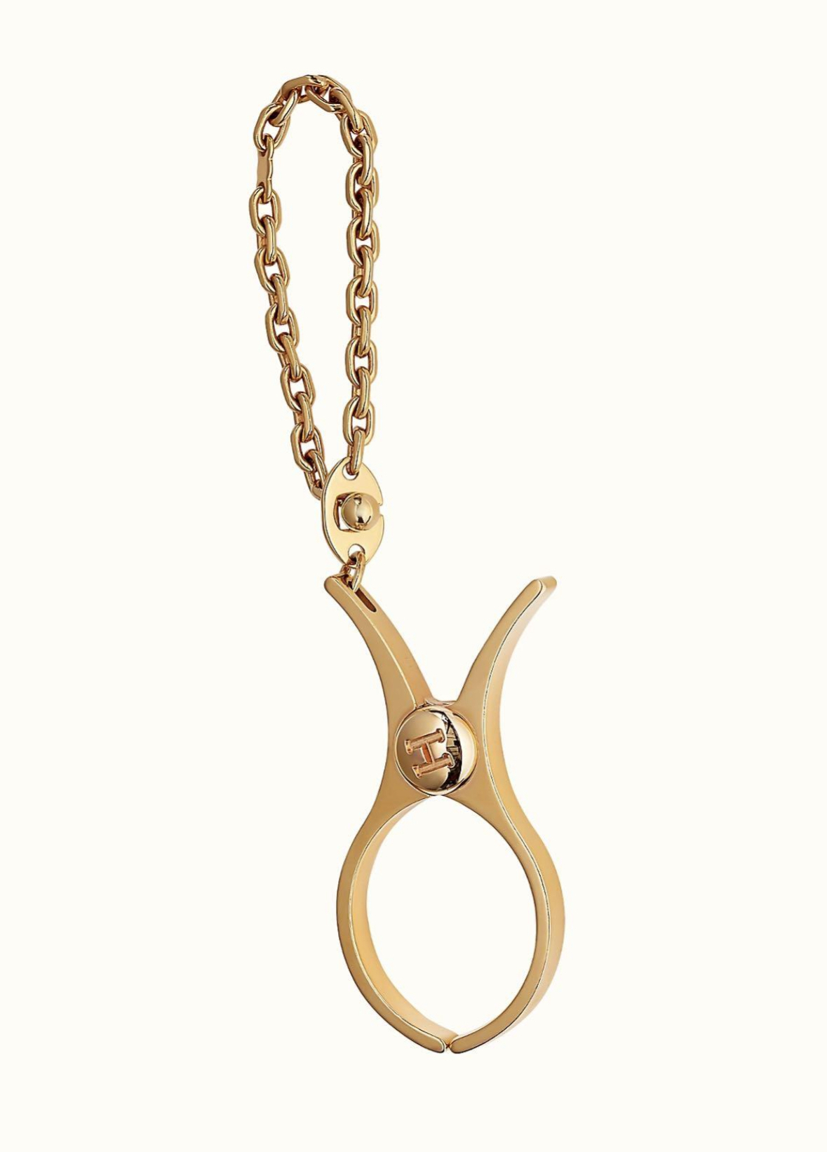 Hermes rose gold gloves clip 手套 夾