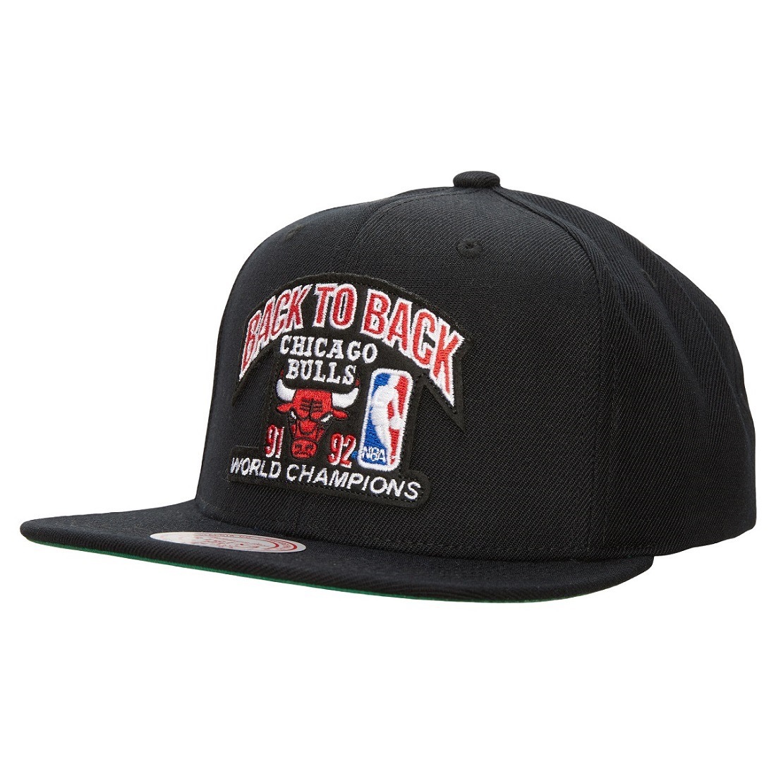 Mitchell & Ness NBA B2B Snapback HWC 經典平帽沿 公牛 黑