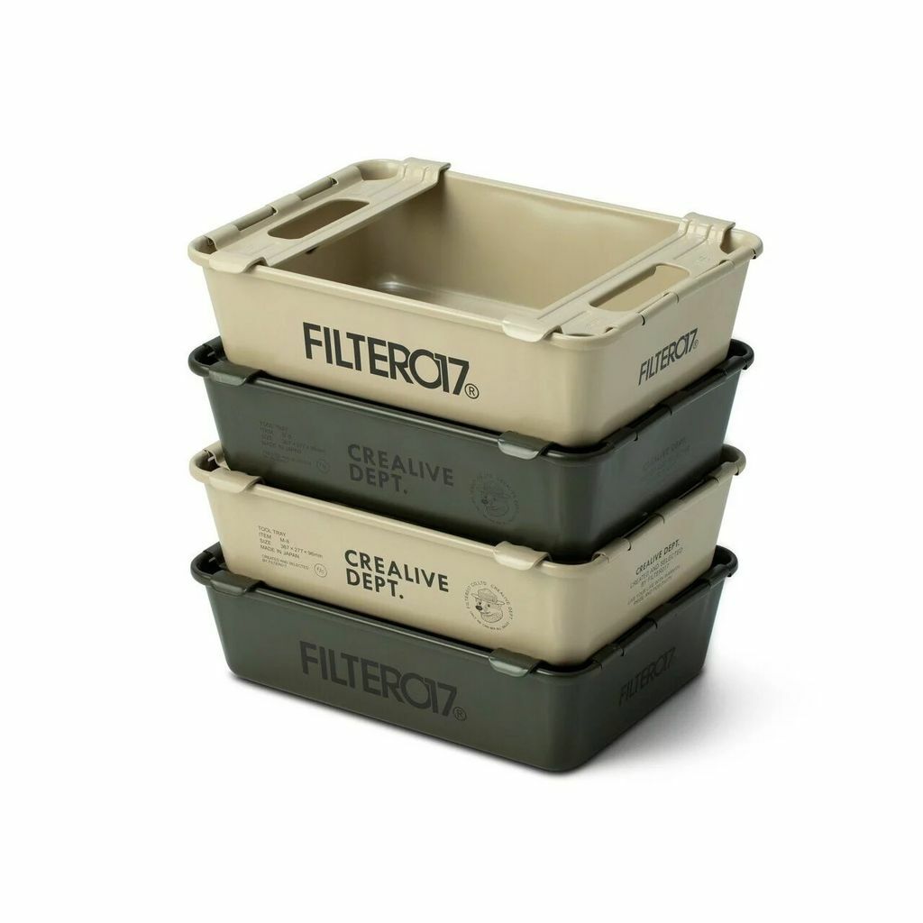 Filter017® x TOYO STEEL Tool Box M-8 日製層疊物料整理盒 (卡其款)