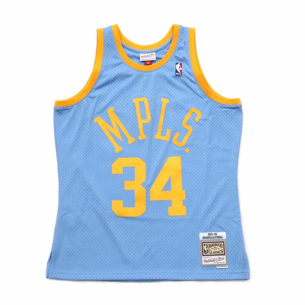 Mitchell & Ness NBA 球迷版球衣 Shaquille O’Neal 2001-02 MPLS. 湖人 藍