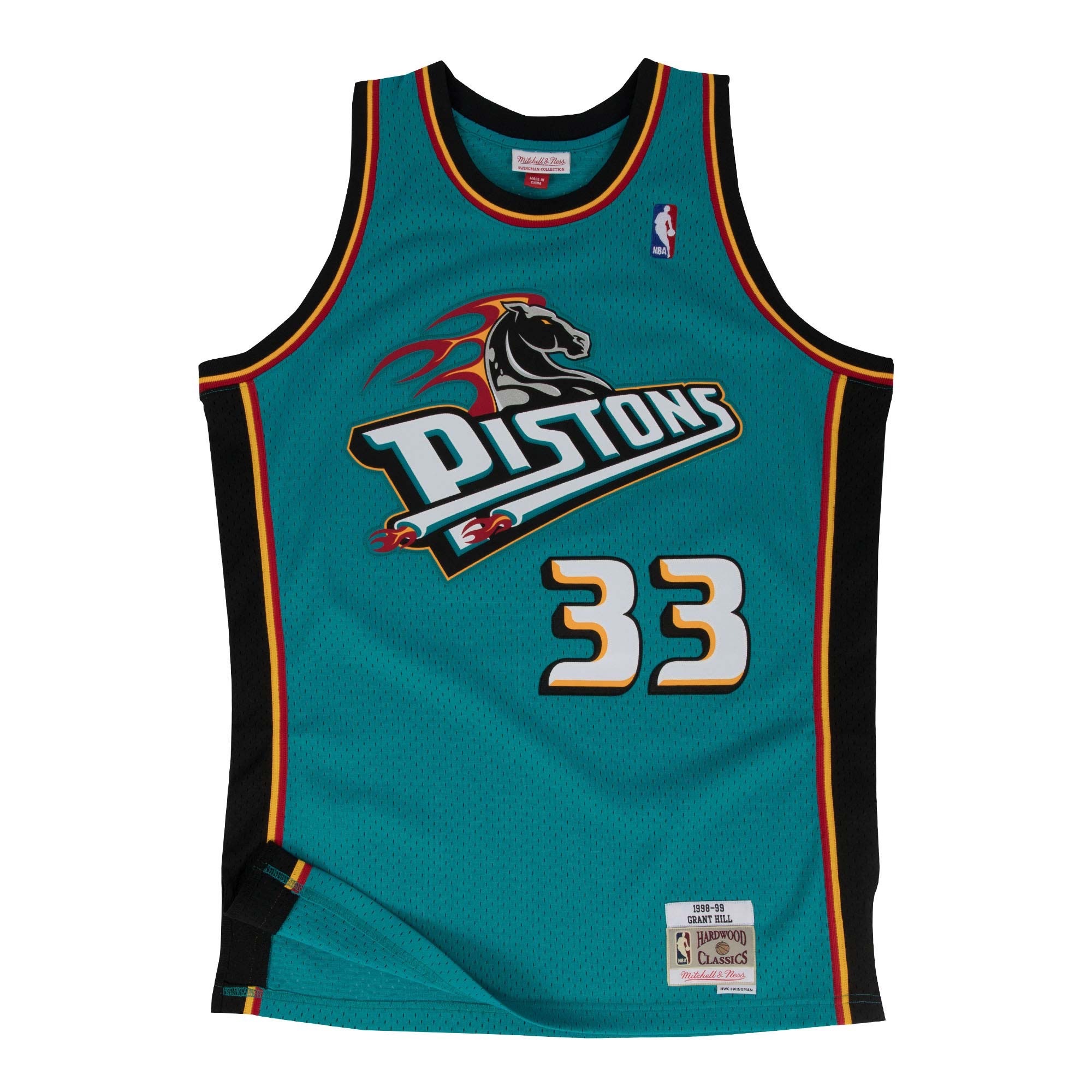 Mitchell & Ness NBA 球迷版球衣 Grant Hill 1998-99 Road 活塞 蒂綠
