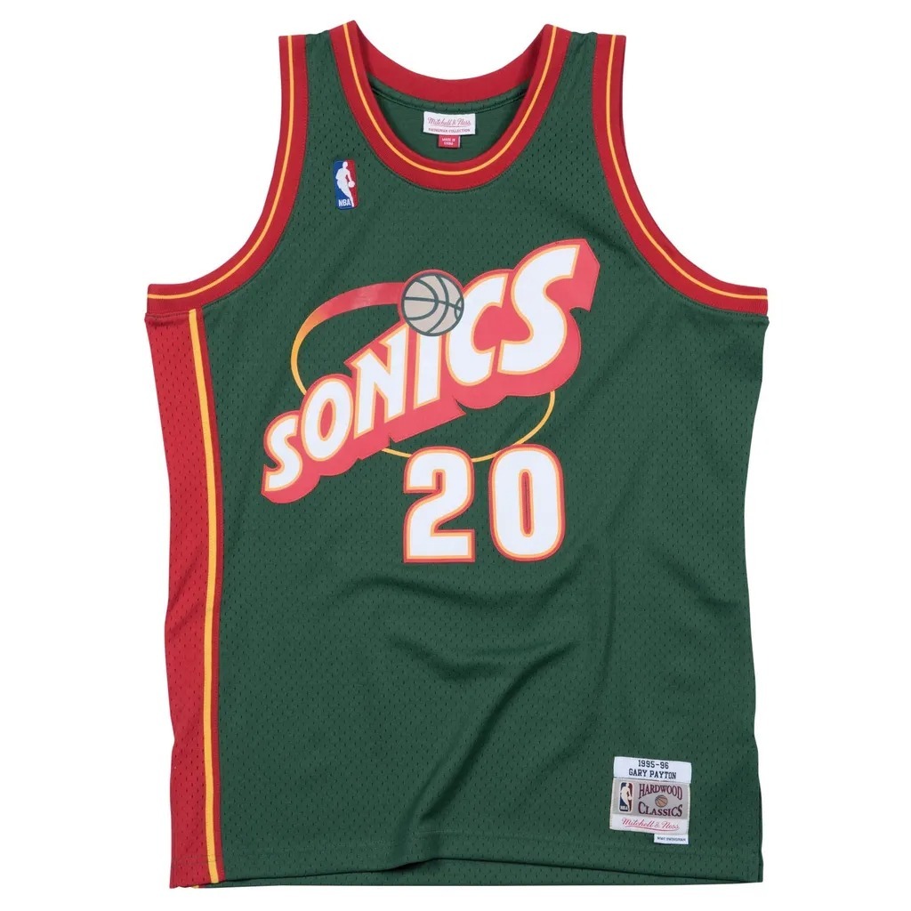 Mitchell & Ness NBA 球迷版球衣 Gary Payton 1995-96 Road 超音速 綠