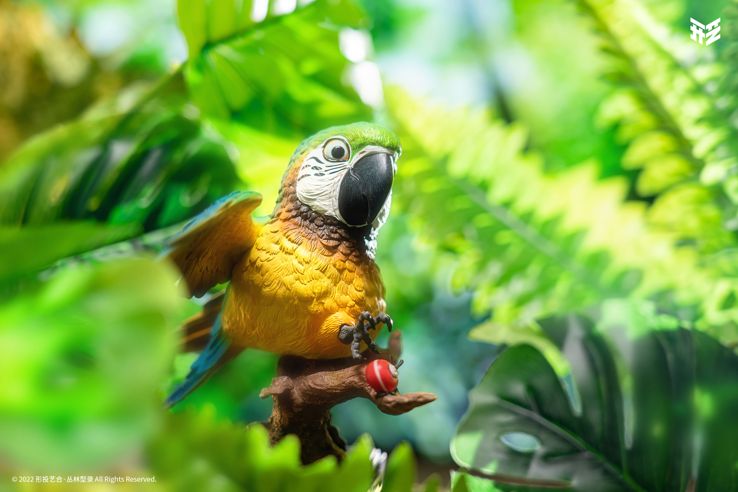 ART OF SHAPE "JUNGLE LOOKBOOK" SERIES 001 ARA ARARAUNA KOTTON RESIN STATUE