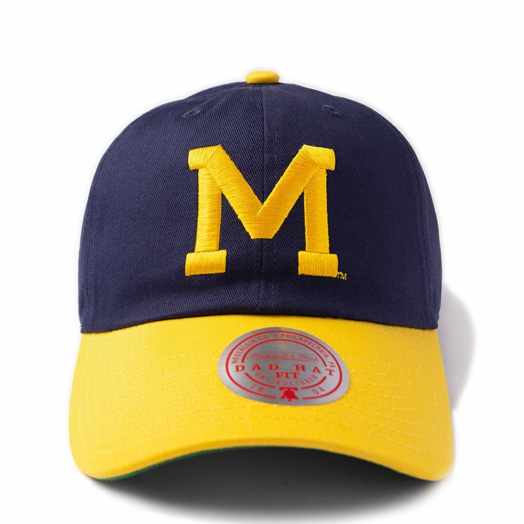 Mitchell & Ness NCAA Team 2 Tone 2.0 Dad Strapback 老帽 密西根大學