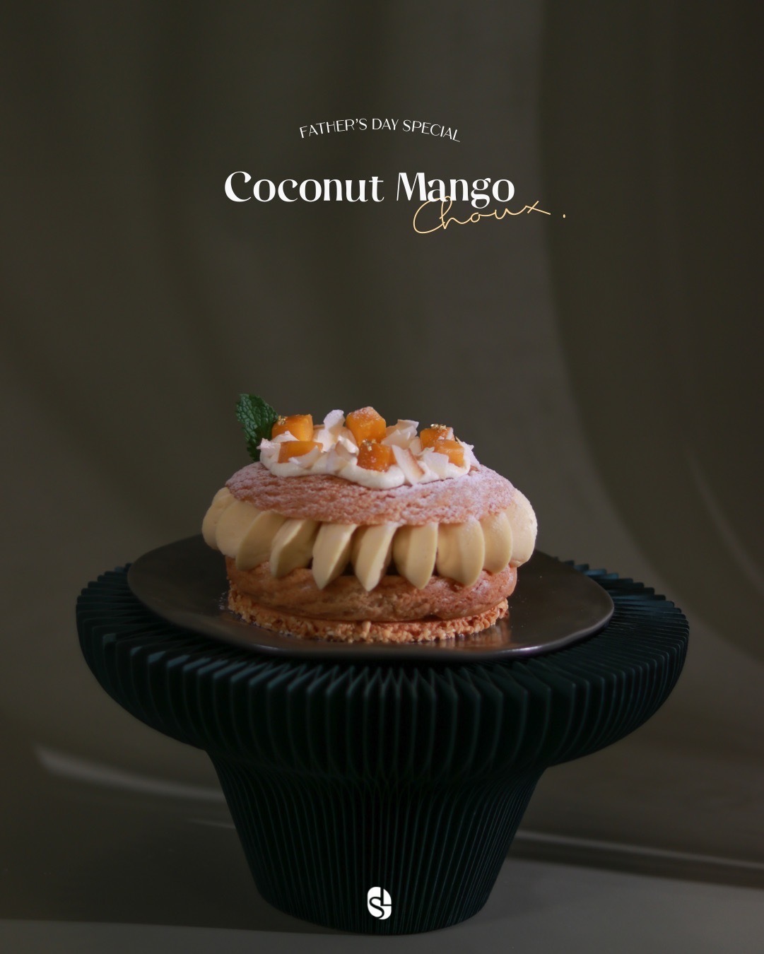 椰香呂宋芒泡芙蛋糕