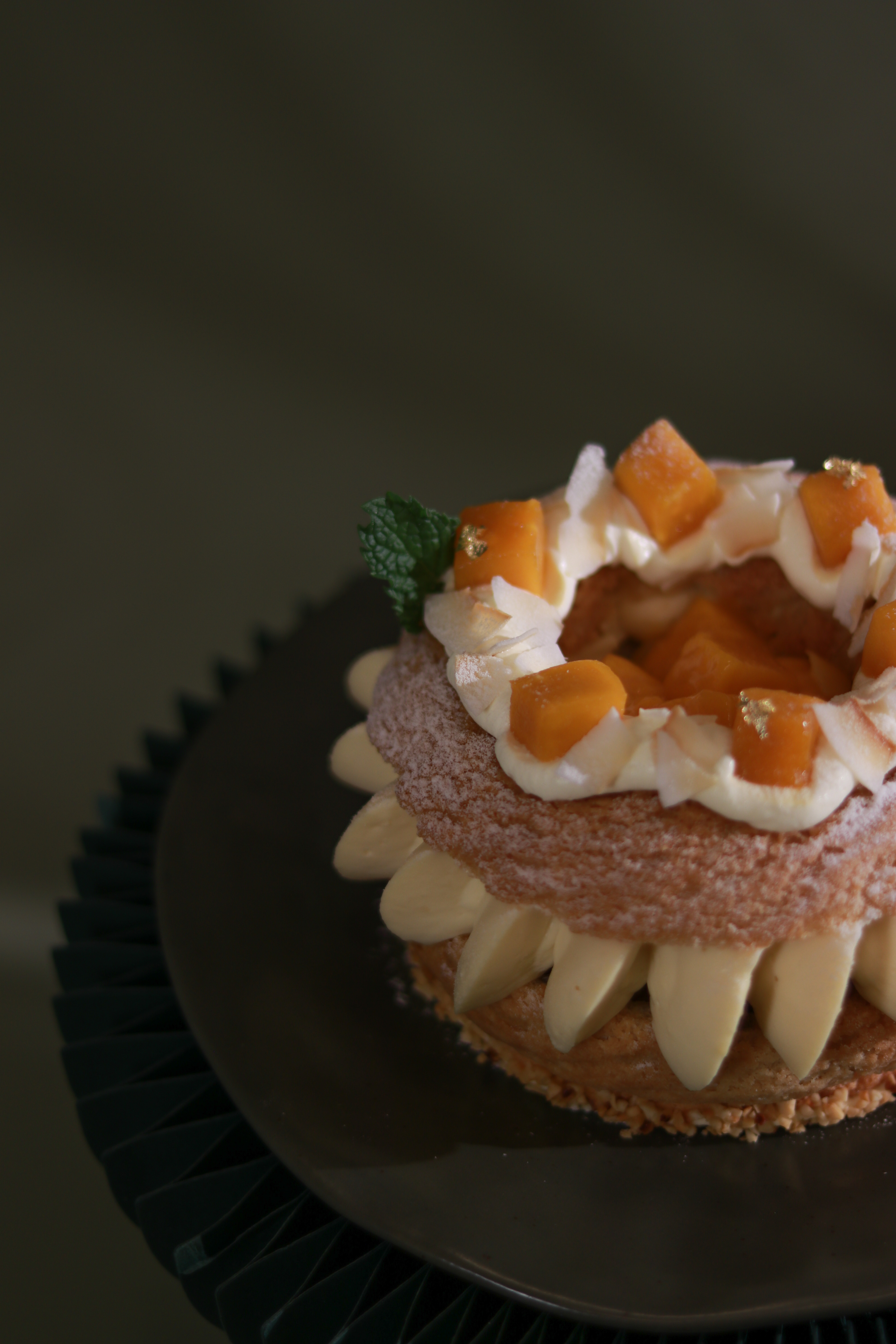 椰香呂宋芒泡芙蛋糕