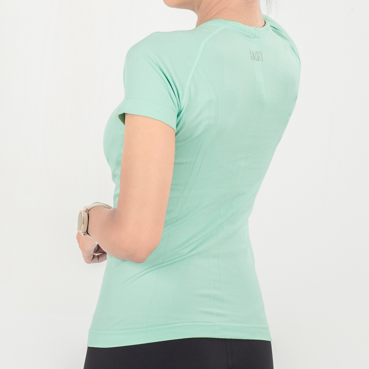 休閒針織短袖上衣 琉璃綠