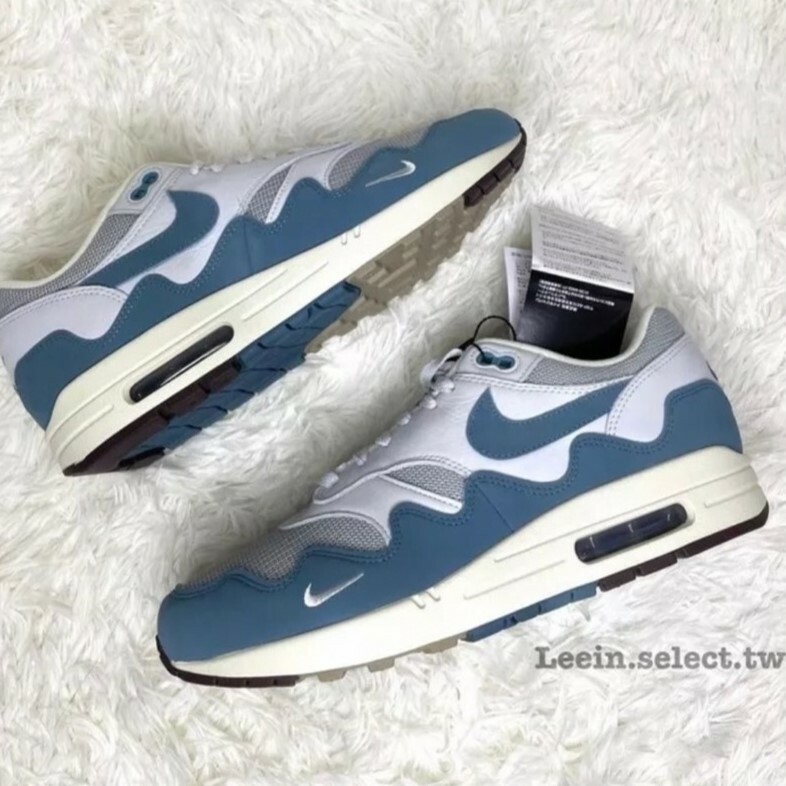 Nike Air Max 1 x Patta Aqua Noise 灰藍 特殊鞋盒 波浪 DH1348-004