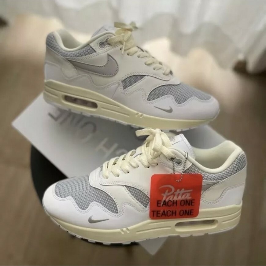 Nike Air Max 1 x Patta Waves White 白銀灰 波浪紋 復古DQ0299-100